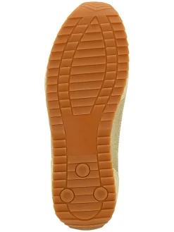 Leren sneakers geel
