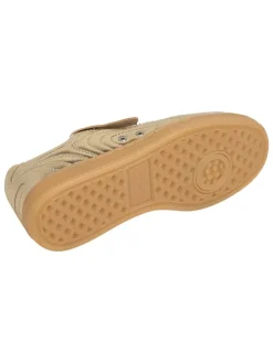 Leren sneakers goudkleurig