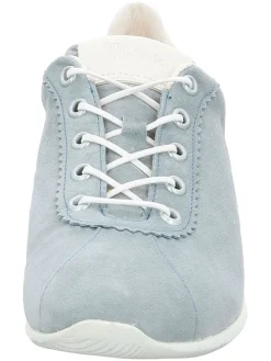 Leren sneakers lichtblauw