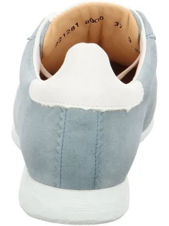 Leren sneakers lichtblauw