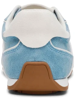 Leren sneakers lichtblauw