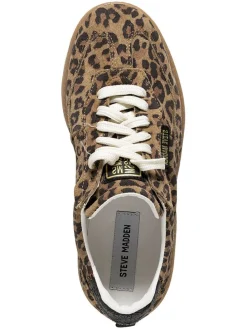 Leren sneakers lichtbruin/bruin