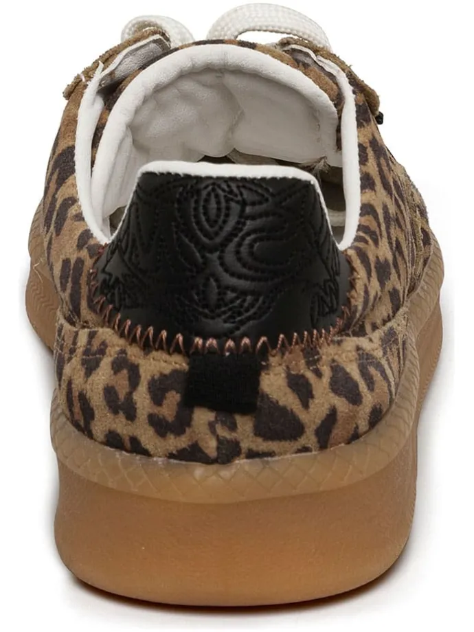 Leren sneakers lichtbruin/bruin