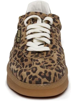 Leren sneakers lichtbruin/bruin