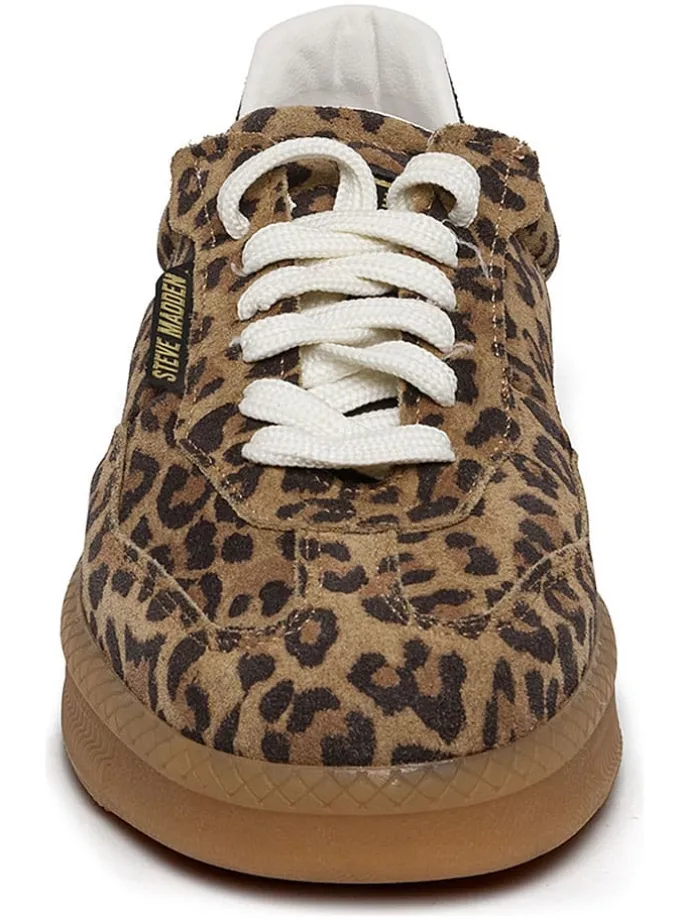 Leren sneakers lichtbruin/bruin