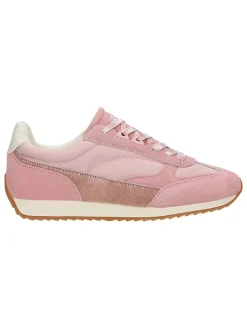 Leren sneakers lichtroze