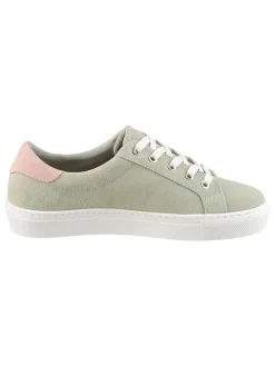 Leren sneakers lichtroze/mintgroen turquoise/Rosa