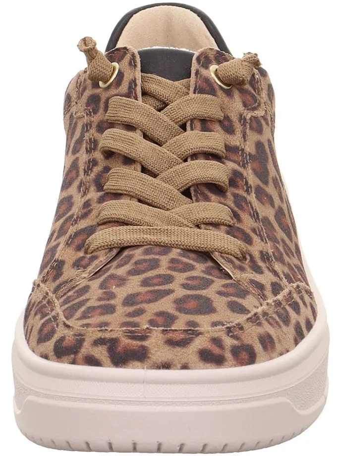 Leren sneakers "Rejoise" lichtbruin
