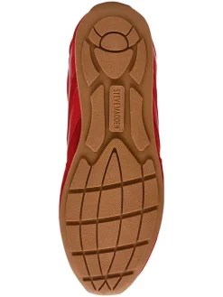 Leren sneakers rood
