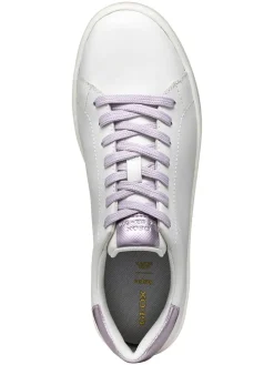 Leren sneakers "Spherica Ecub" wit/paars