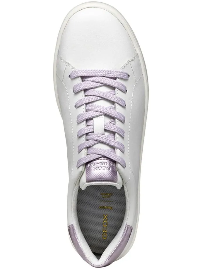Leren sneakers "Spherica Ecub" wit/paars
