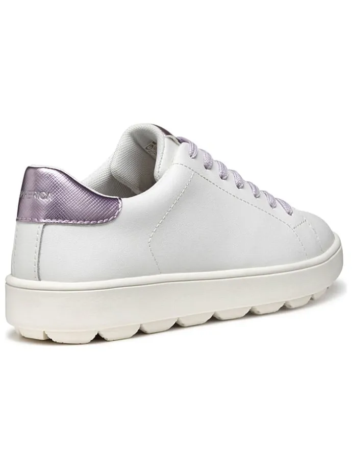 Leren sneakers "Spherica Ecub" wit/paars