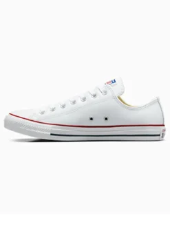 Leren sneakers wit