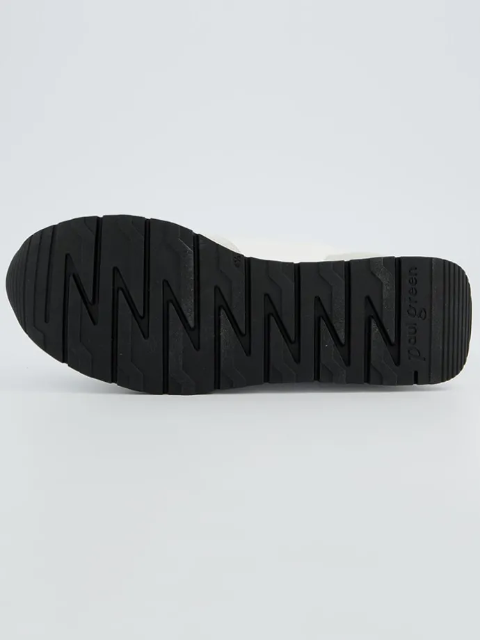 Leren sneakers wit/crème