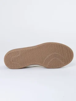Leren sneakers wit/grijs