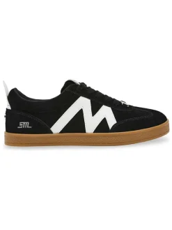 Leren sneakers zwart