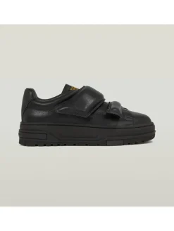 Leren sneakers zwart