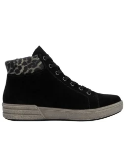 Leren sneakers zwart