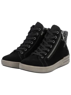 Leren sneakers zwart