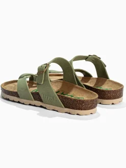 Leren teenslippers