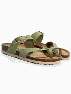 Leren teenslippers