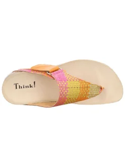 Leren teenslippers 
