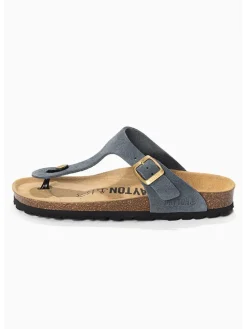 Leren teenslippers 