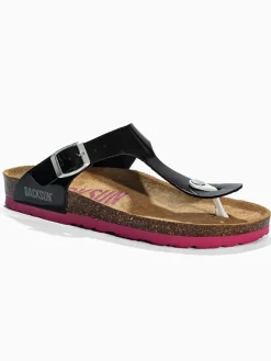 Leren teenslippers 