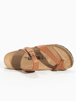 Leren teenslippers