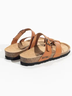 Leren teenslippers