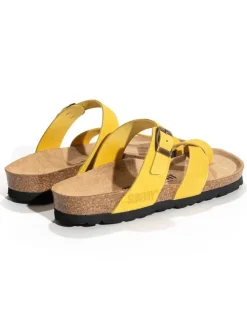 Leren teenslippers 