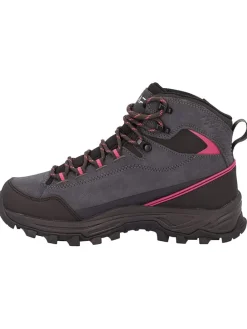 Leren trekkingboots "Myzar Mid" donkerblauw/roze