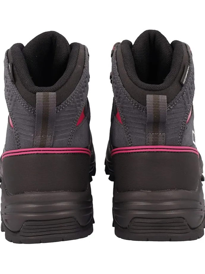 Leren trekkingboots "Myzar Mid" donkerblauw/roze