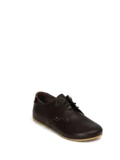Leren veterschoenen bruin