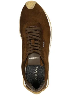 Leren veterschoenen bruin