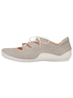 Leren veterschoenen grijs