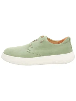 Leren veterschoenen groen