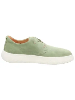 Leren veterschoenen groen