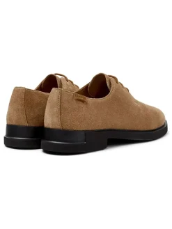 Leren veterschoenen "Iman" lichtbruin