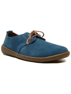 Leren veterschoenen "Terra" blauw