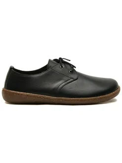Leren veterschoenen "Terra" zwart