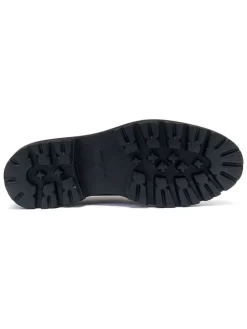 Leren veterschoenen zwart