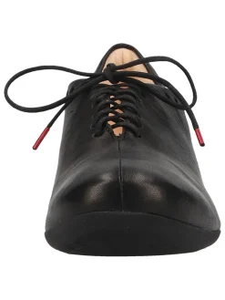 Leren veterschoenen zwart