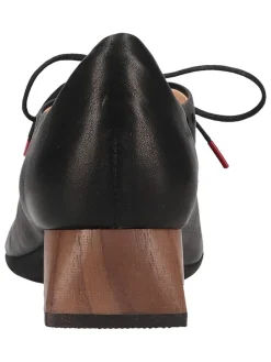 Leren veterschoenen zwart