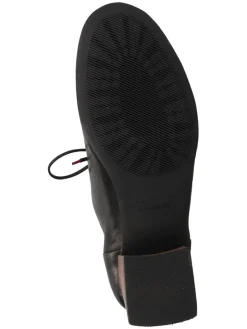 Leren veterschoenen zwart