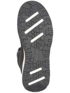Leren winterboots "Eldfjall" grijs