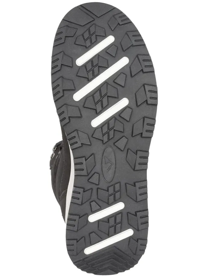 Leren winterboots "Eldfjall" grijs