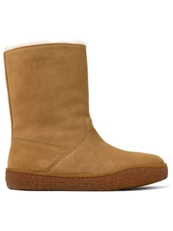 Leren winterboots lichtbruin