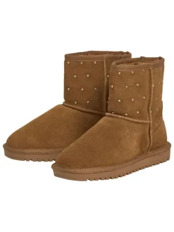Leren winterboots lichtbruin
