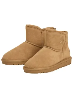 Leren winterboots lichtbruin
